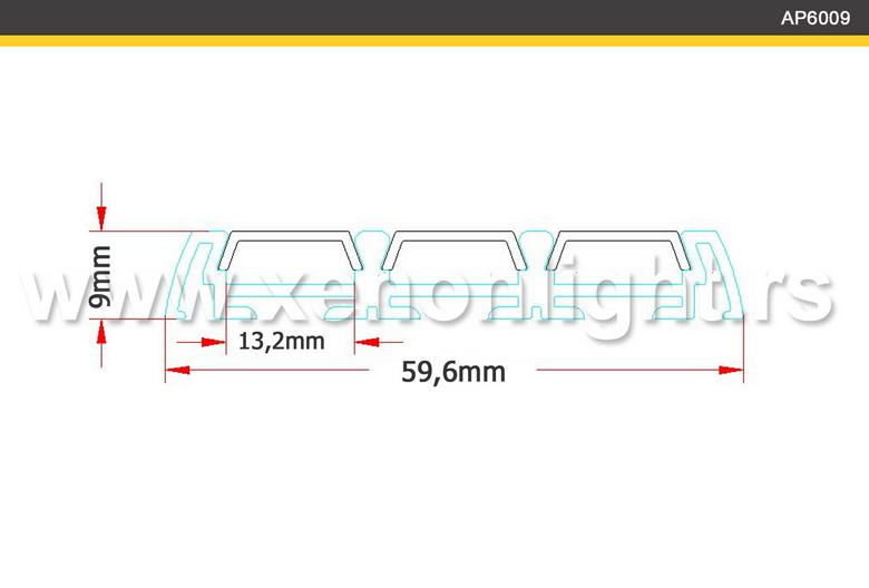 Aluminijumski led profil-nadgradni-Q6009