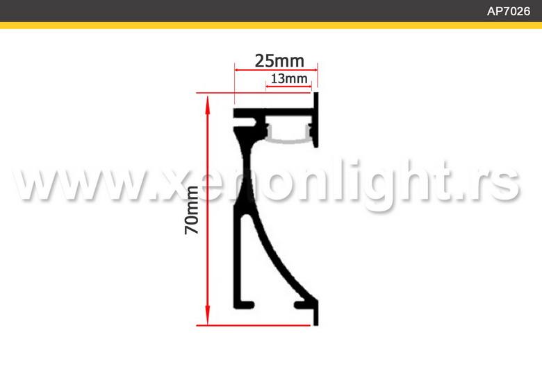 Aluminijumski led profil-ugradni-AP7026