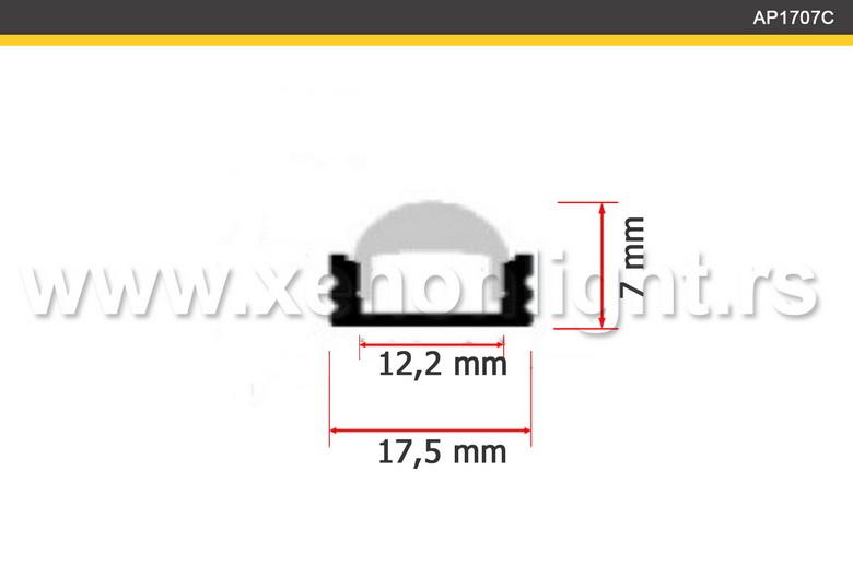 Aluminijumski led profil-nadgradni-Q-1707F