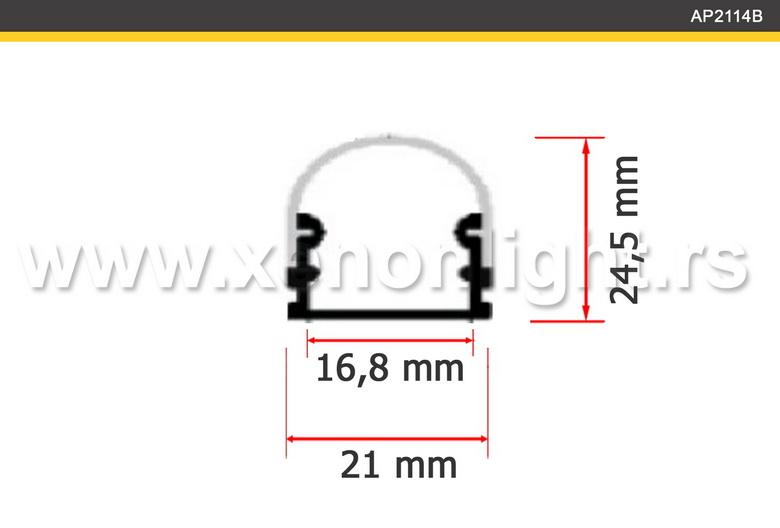 Aluminijumski led profil-nadgradni-AP2114B