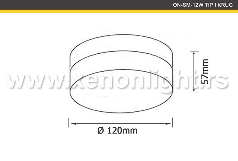 Led Panel-ON-SM-12W TIP I KRUG