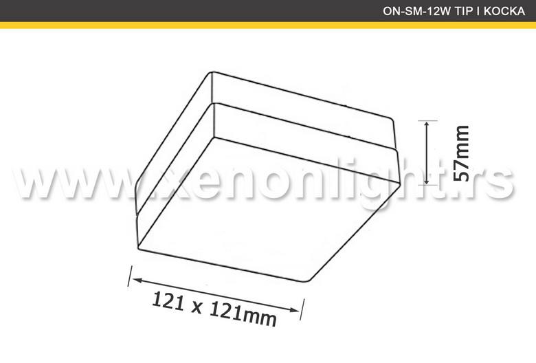 Led Panel-ON-SM-12W TIP I KOCKA