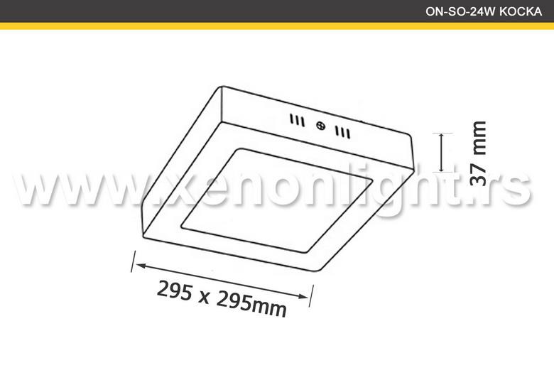 Led Panel-ON-SO-24W KOCKA- funkc. WH u WW i NW