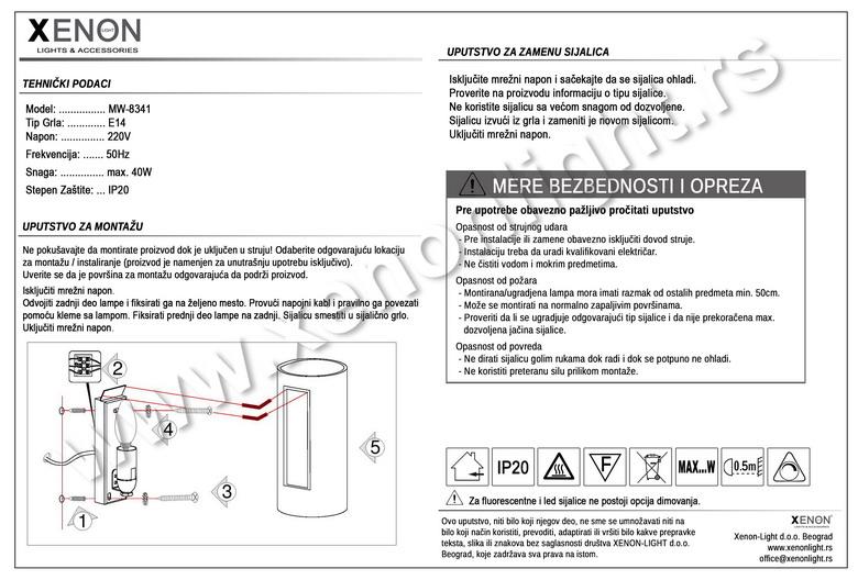 Gipsana lampa MW-8341