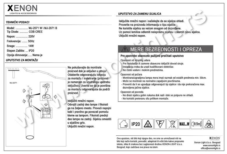 Moderna rasveta MJ-2071