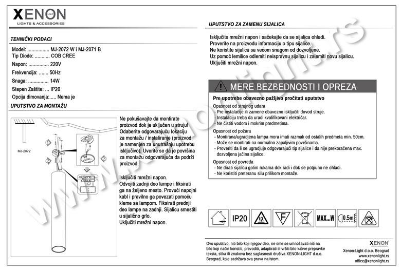 Moderna rasveta MJ-2072