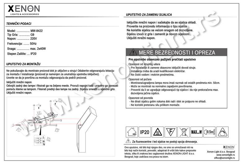 Gipsana lampa MW-8422