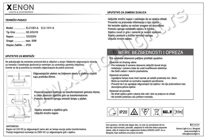 Staklena rozetna-ELC-1301-A-CH