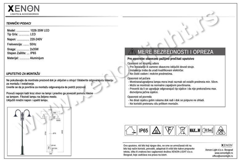 Baštenska-1026-35W LED