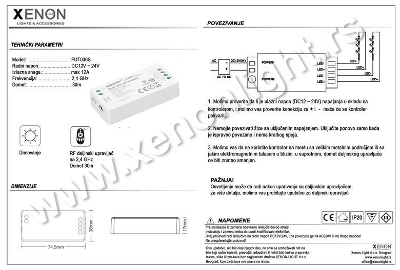 LED KONTROLER FUT036S