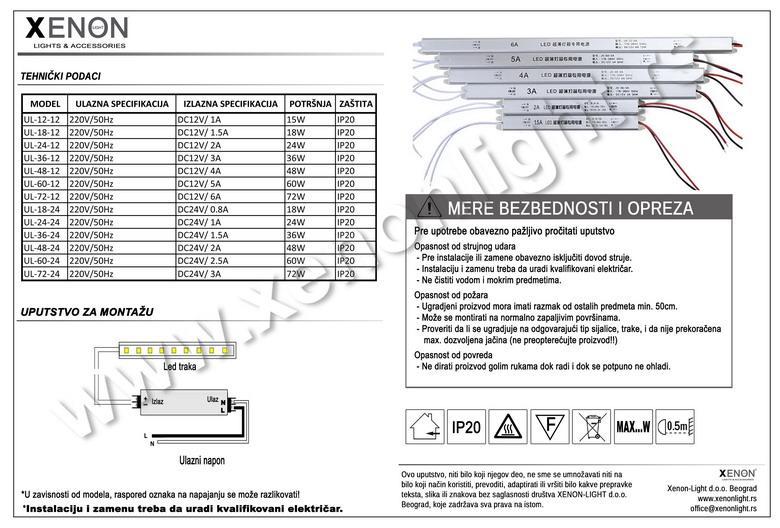 Led napajanje UL-24-24