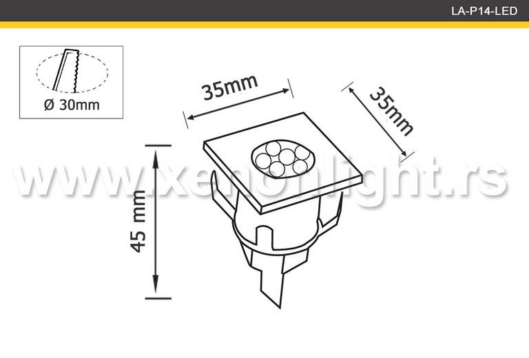 Ugradna-LA-P14-LED