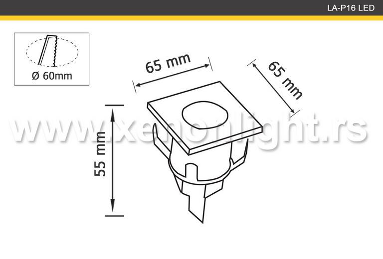 Ugradna-LA-P16 LED