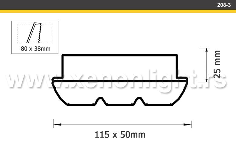 Led rozetna-208-3