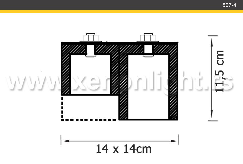 Plafonska lampa -507-4