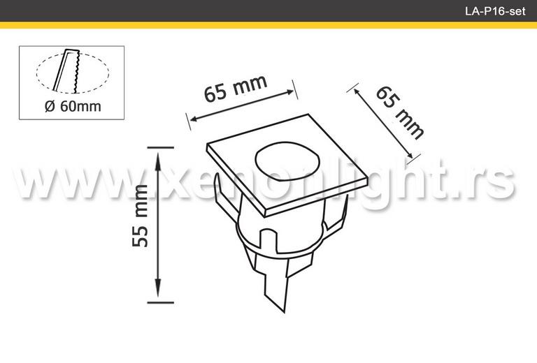 Ugradni set-LA-P16